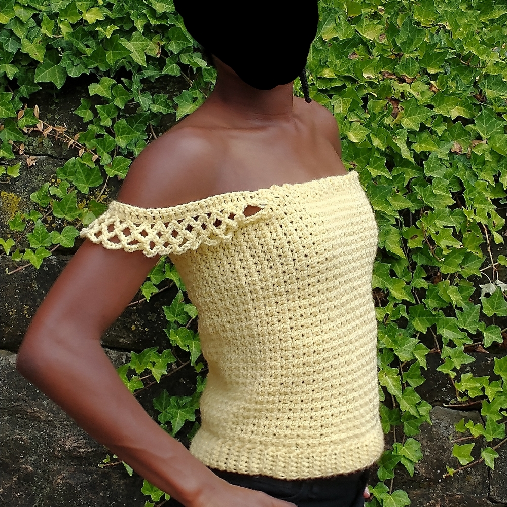 4xHP - Handmade Designer Off Shoulder Pastel Top